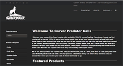 Desktop Screenshot of carverpredatorcalls.com