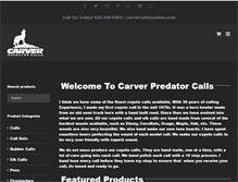 Tablet Screenshot of carverpredatorcalls.com